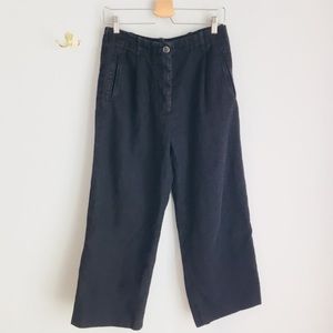 SZ 38 Black Dries Van Noten Gaucho Pants